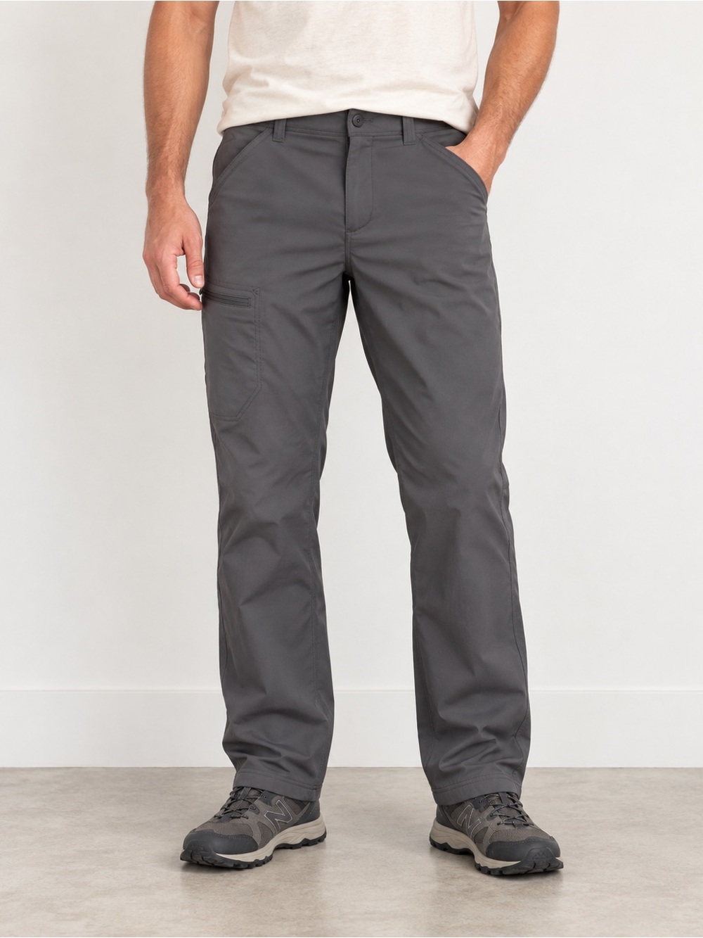 Eddie Bauer Men’s Fleece Lined Utility Hiking Pants Gray 34x32 Gorpcore